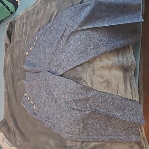 Ann Taylor Factory, cropped wide leg light denim pants